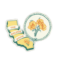 California Poppies Pack • Vintage Style Stickers