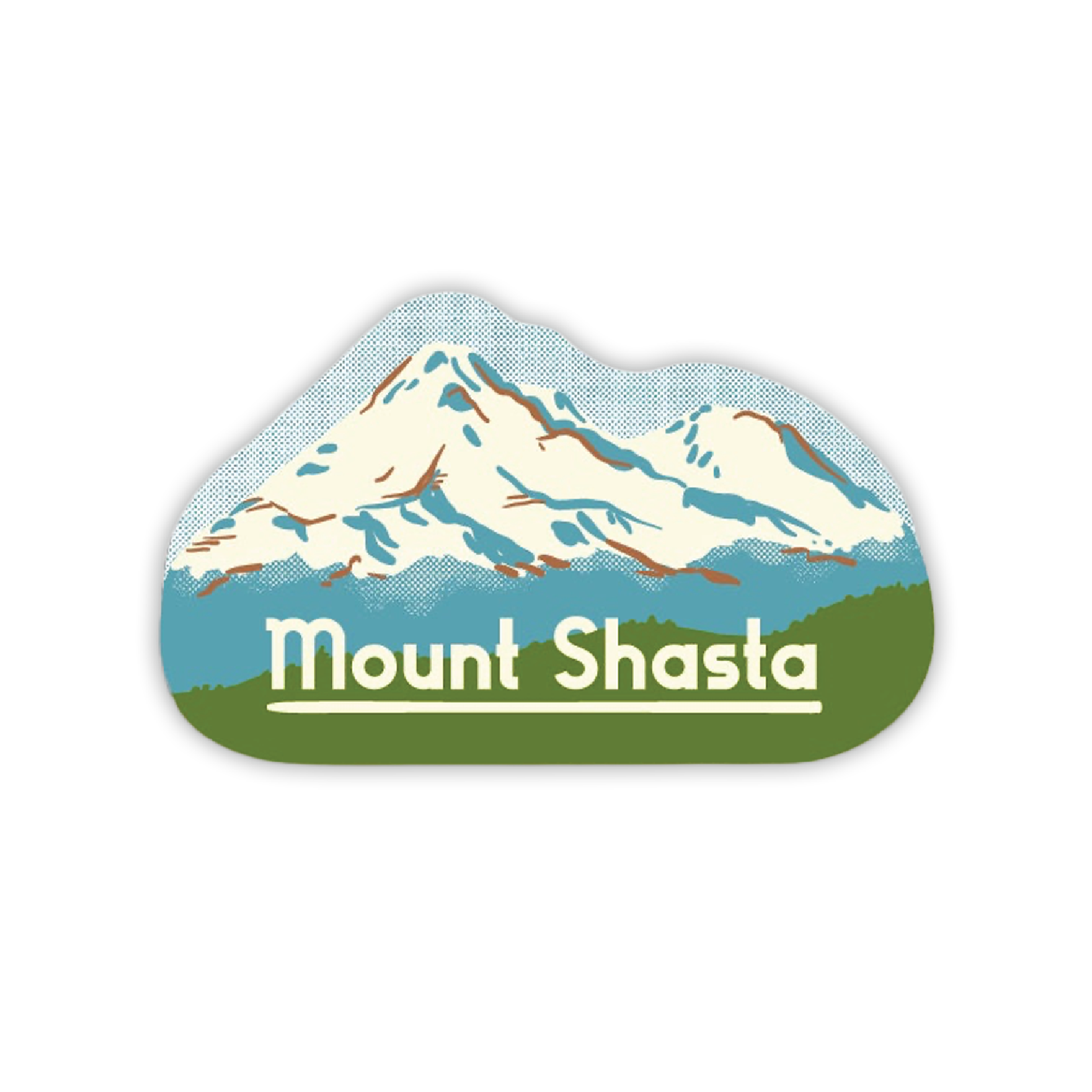 Mount Shasta • Vintage Style Sticker