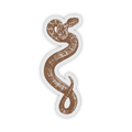 Rattlesnake [Clear] • Vintage Style Sticker