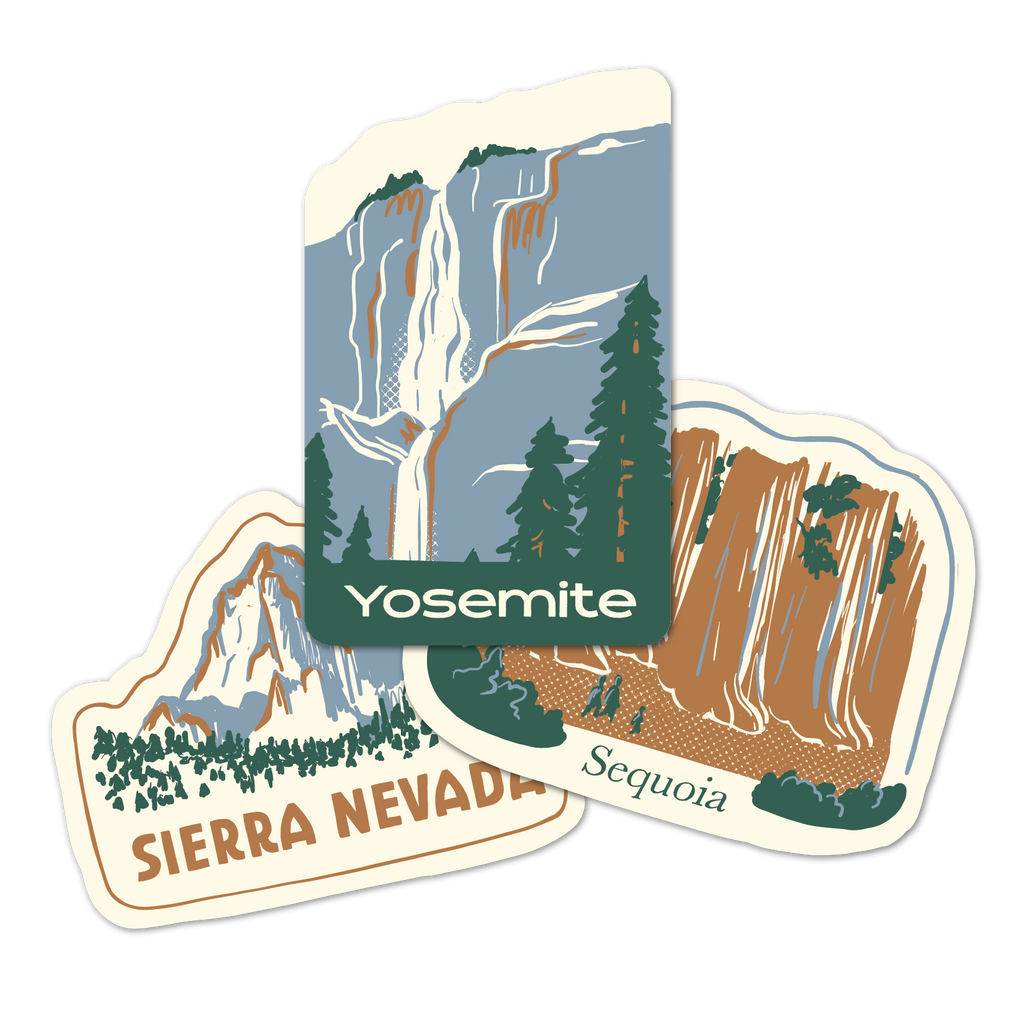 Sierra Nevada Pack • Vintage Style Stickers