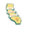 The Golden State • Vintage Style Sticker