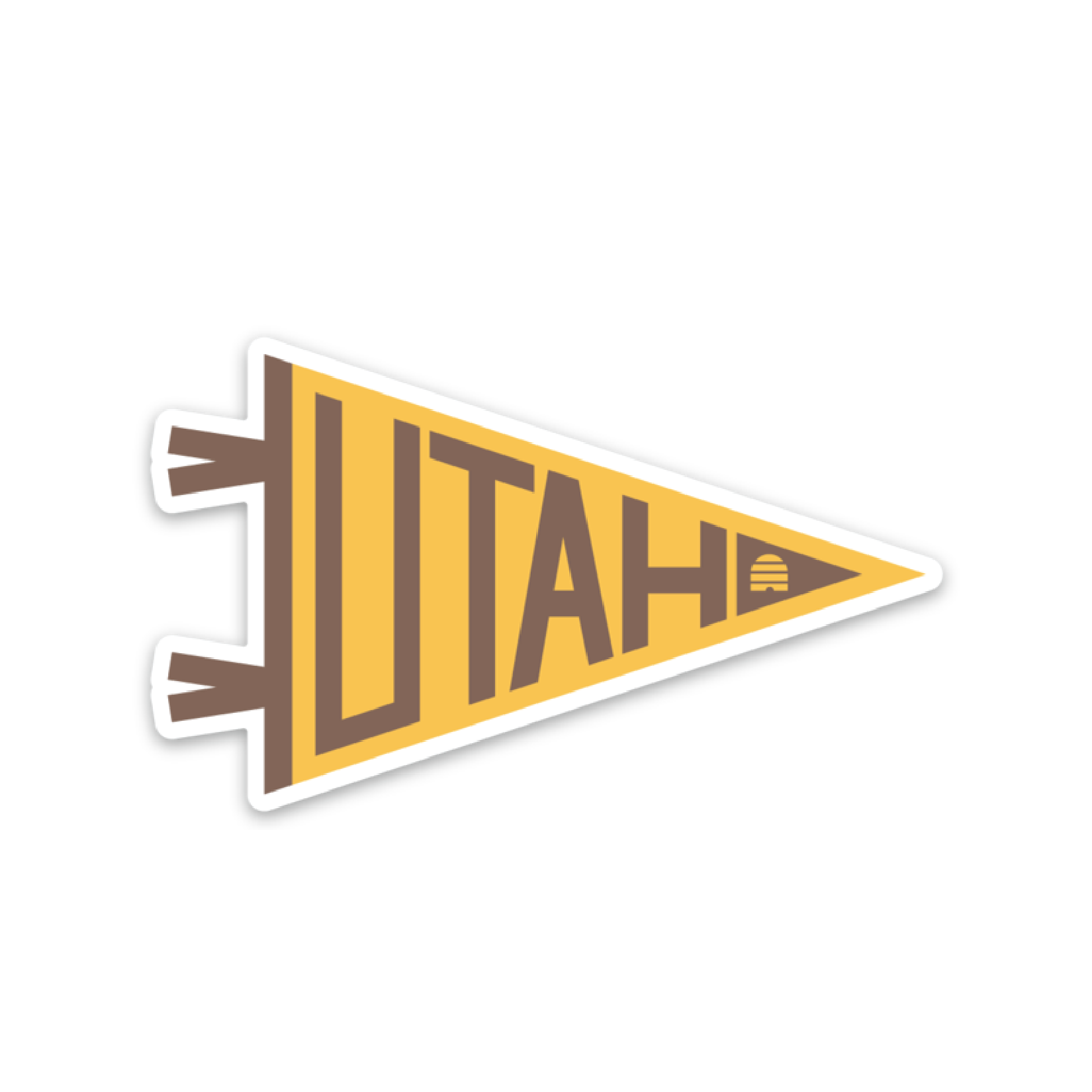 Mini Utah Pennant • Sticker