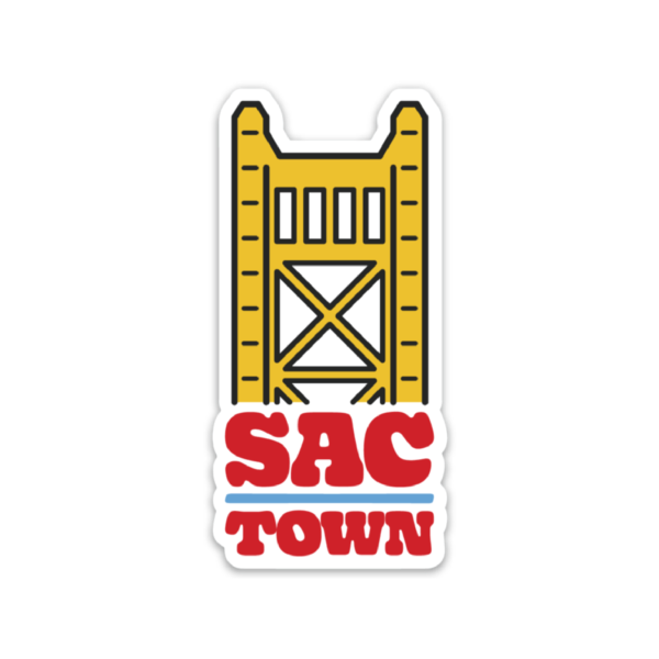sticker of the tower bridge in Sacramento